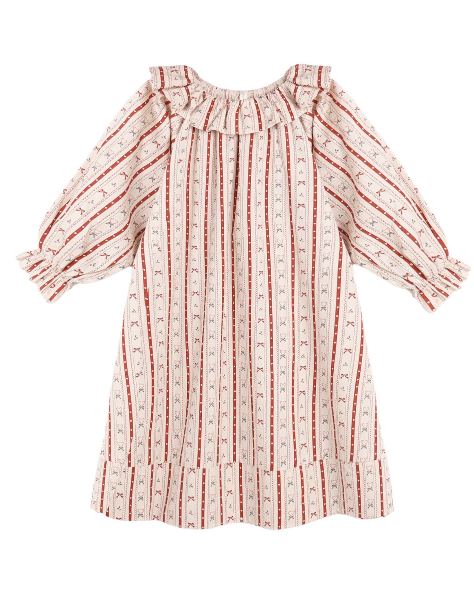 Rylee + Cru Girl's Nightgown | Candy Cane Lane flat lay