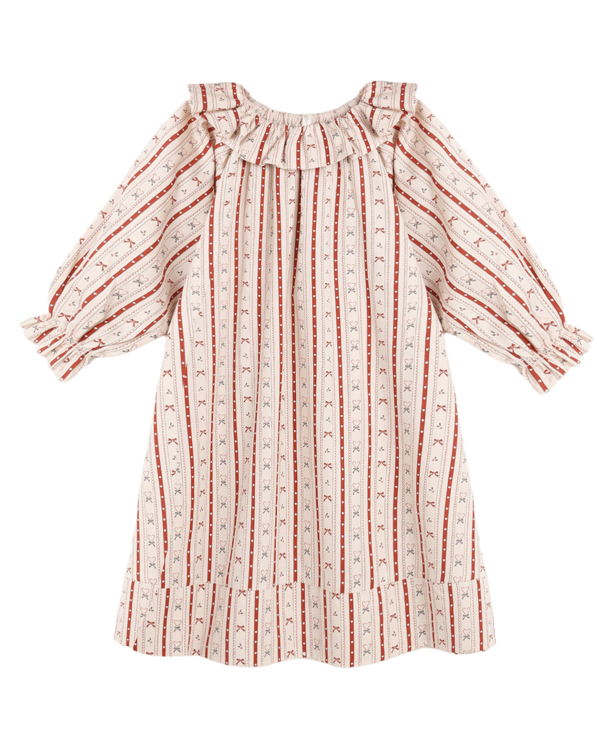 Rylee + Cru Girl's Nightgown | Candy Cane Lane flat lay
