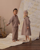 Rylee + Cru Long Sleeve Pajamas | Holiday Gingham and Rylee + Cru Girl's Nightgown | Holiday Gingham Family Matching Pajamas 