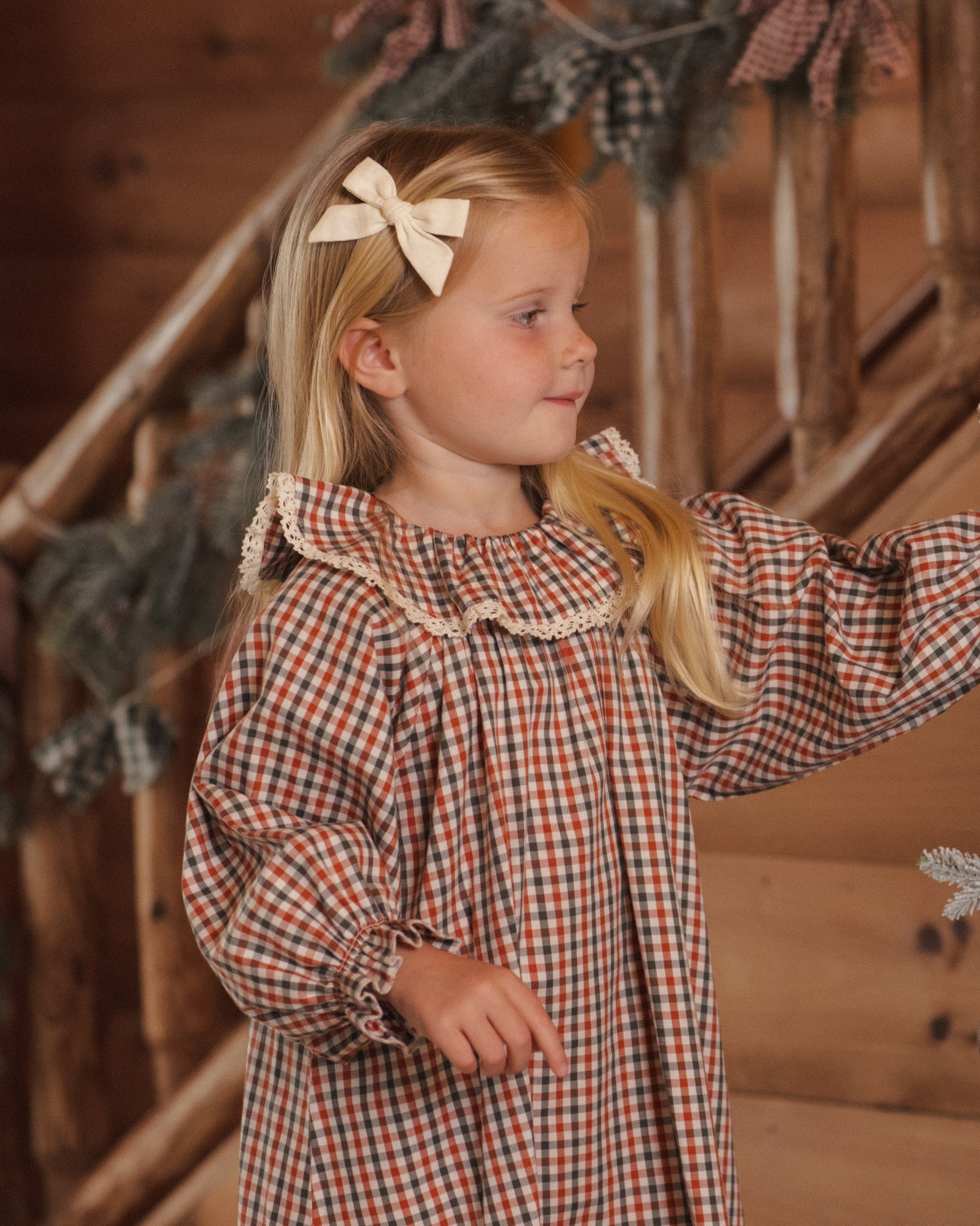 Lifestyle Rylee + Cru Girl's Nightgown | Holiday Gingham