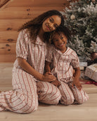 Rylee + Cru Girl's Ruffle Pajamas | Candycane Lane Family Matching Pajamas
