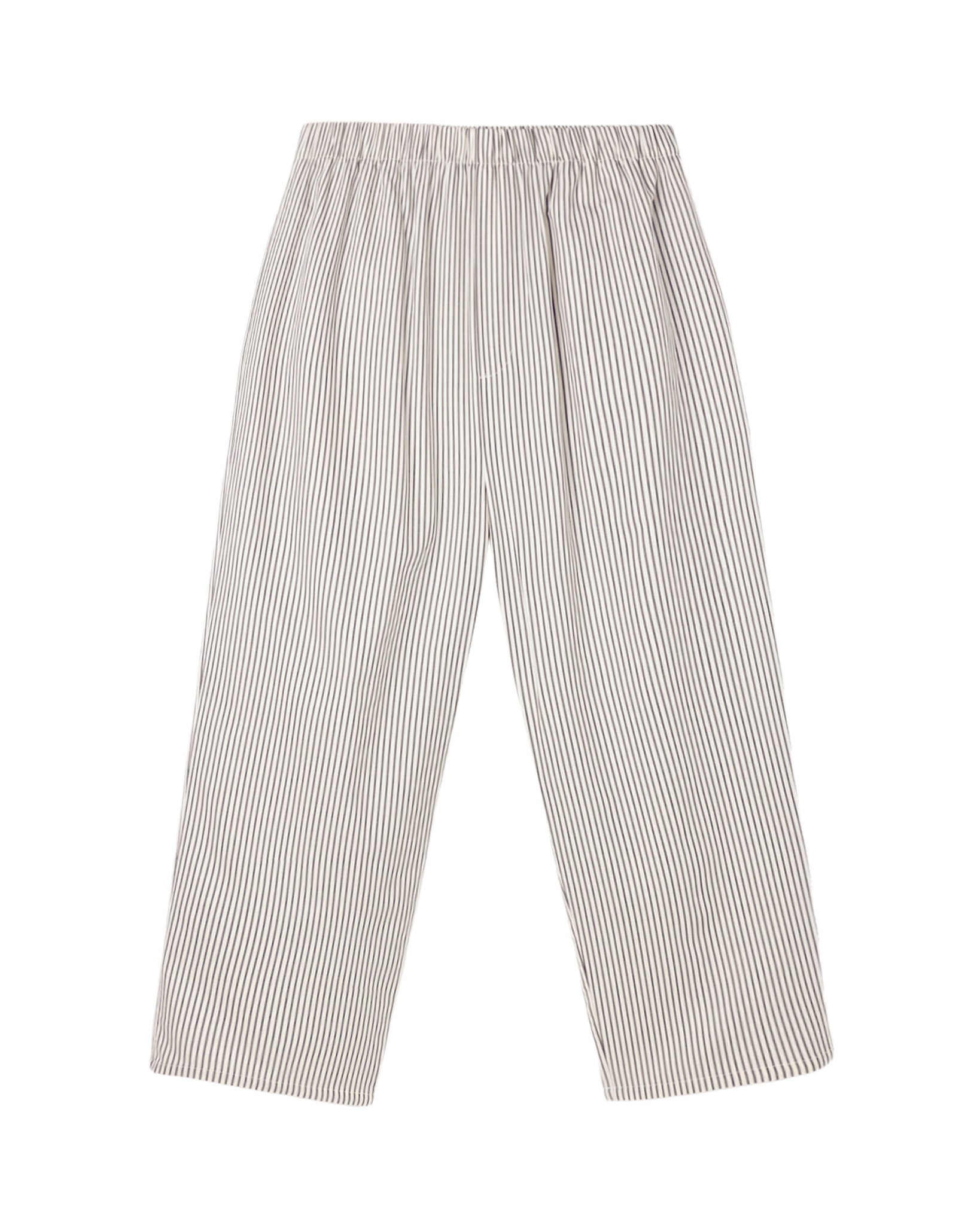 Rylee + Cru Men's Pajama Pant | Evergreen Stripe Flat Lay