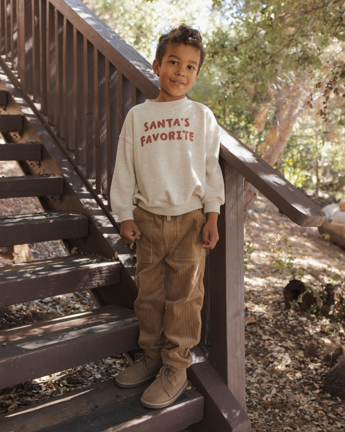 Model Wearing Rylee + Cru Relaxed Sweatshirt | Santa's Favorite Lifestyle photo