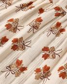 Rylee + Cru Tiered Midi Skirt | Bouquet Close Up Details of "Bouquet" print and colorway 