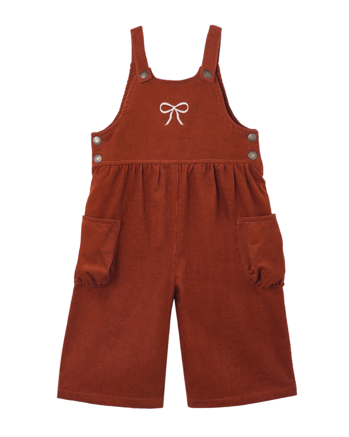 Rylee + Cru Wide Leg Overall | Ruby | Flat Lay
