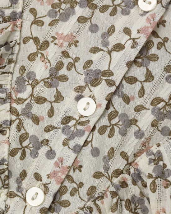 Close-up focus shot of the details on the Rylee + Cru AW26 "Winter Garden" print