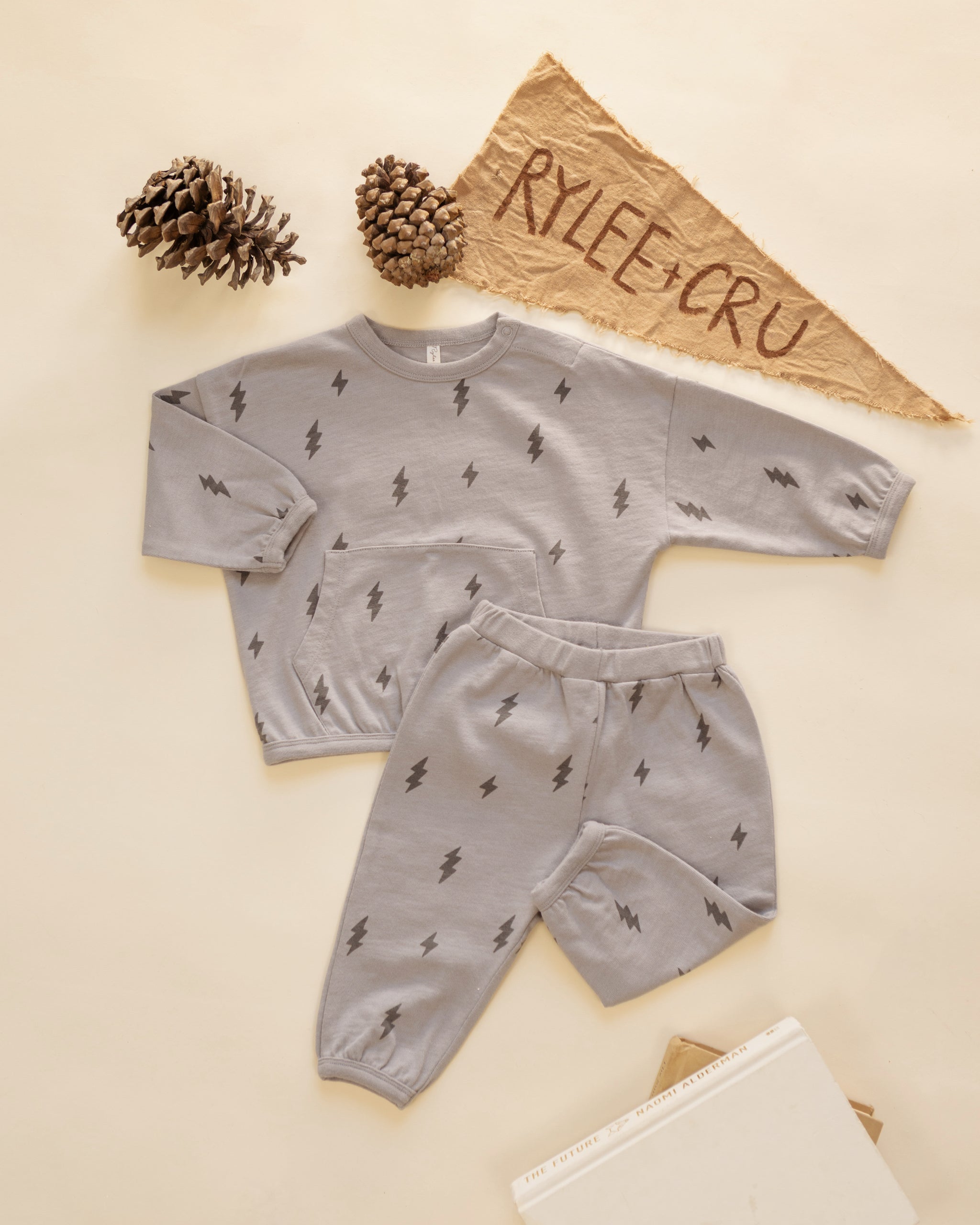 Styled flat lay of the Rylee + Cru Relaxed Set | Bolts