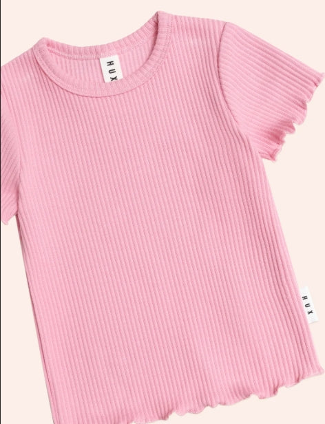 Pink Rib Tee – Wrightsville Ave Boutique