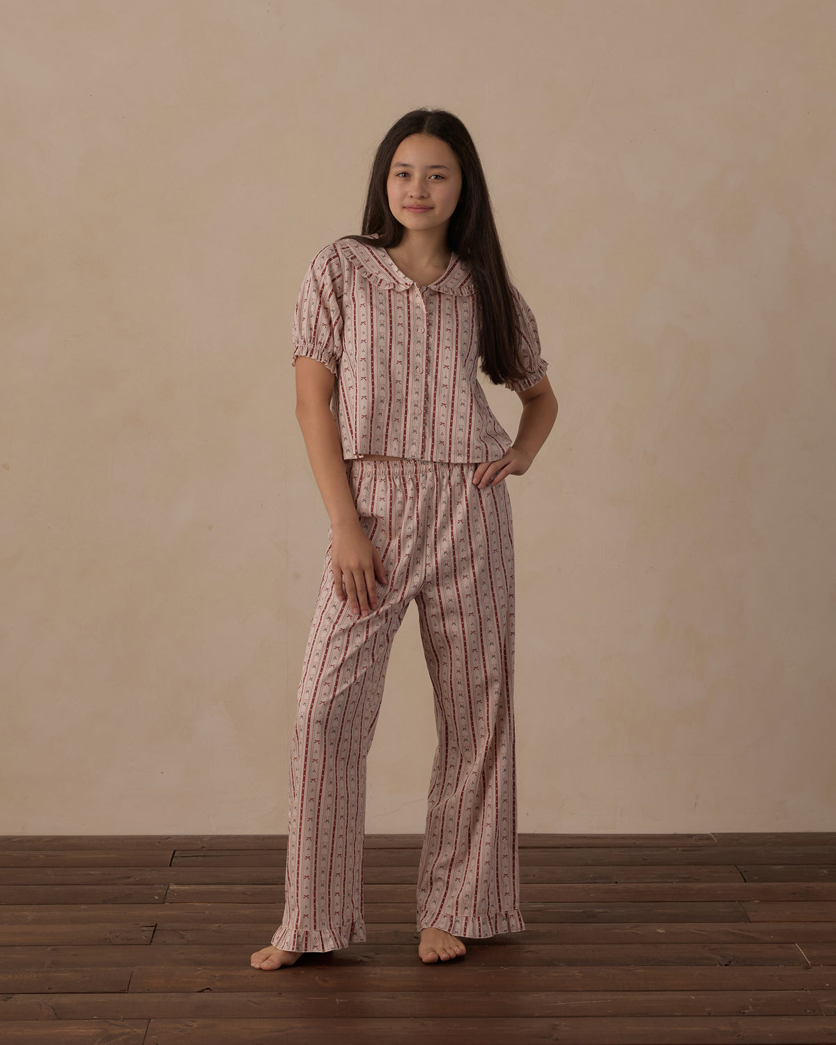 Teen Ruffle Pajamas | Candy Cane Lane