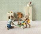 Maileg Tricycle Mouse, Big Brother - Brown play scene