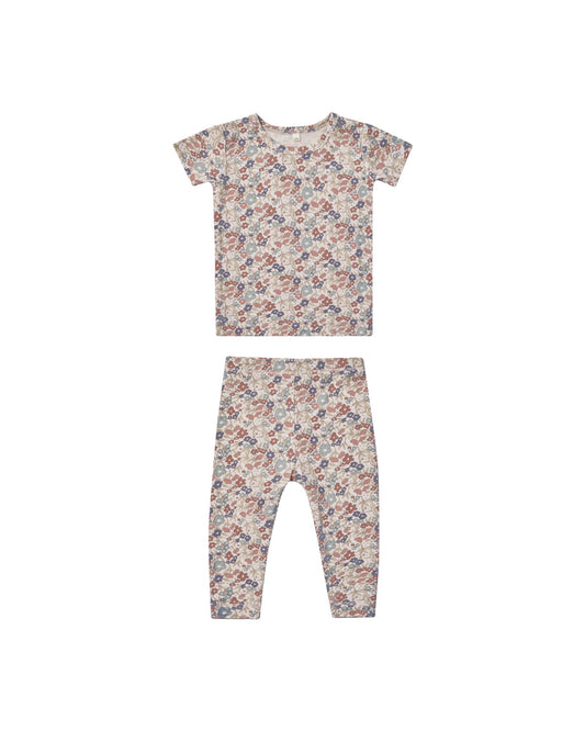 bamboo short sleeve pajama set || bloom
