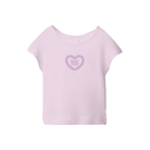 Tiny Whales "Whatever" Tiny Tee Violet flat lay