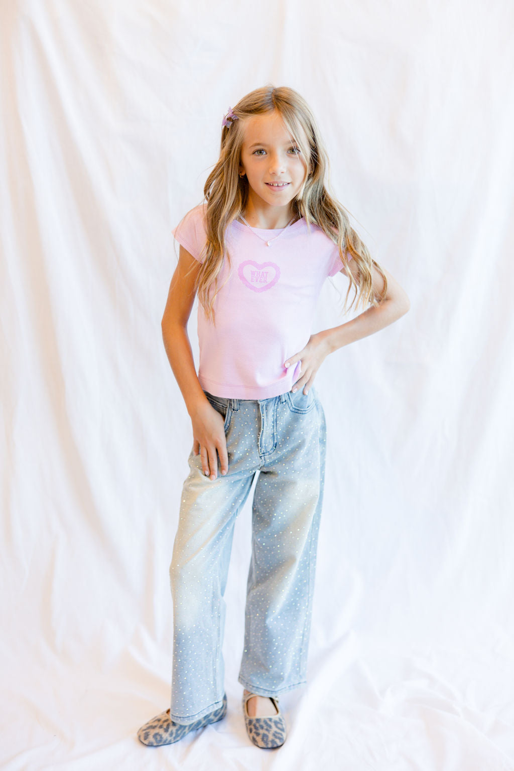 Tiny Whales "Whatever" Tiny Tee Violet 
