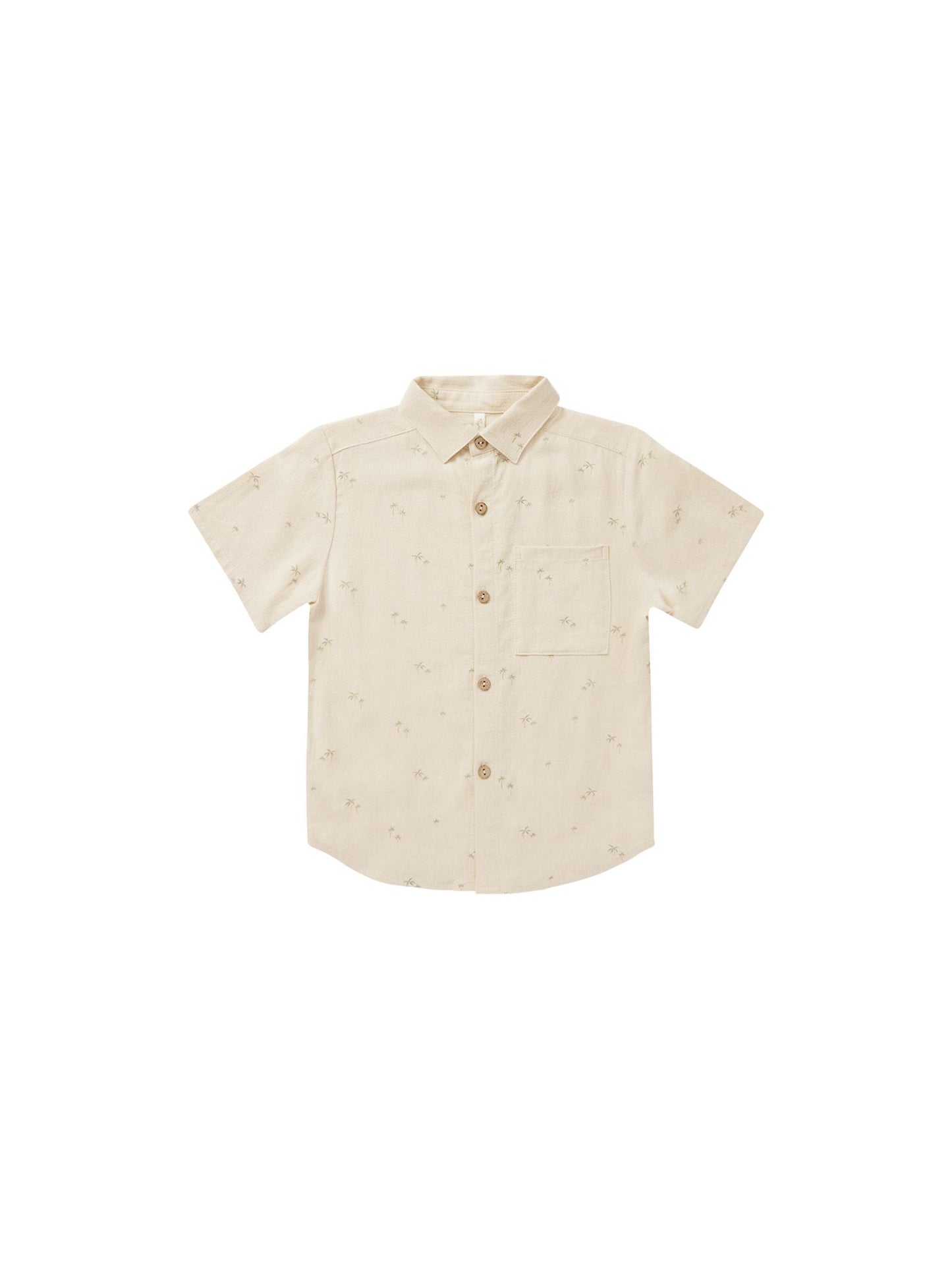 collared short sleeve shirt || palm