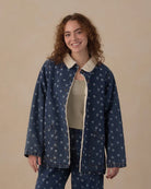 Rylee + Cru Women's Long Chore Coat | Heart Ditsy