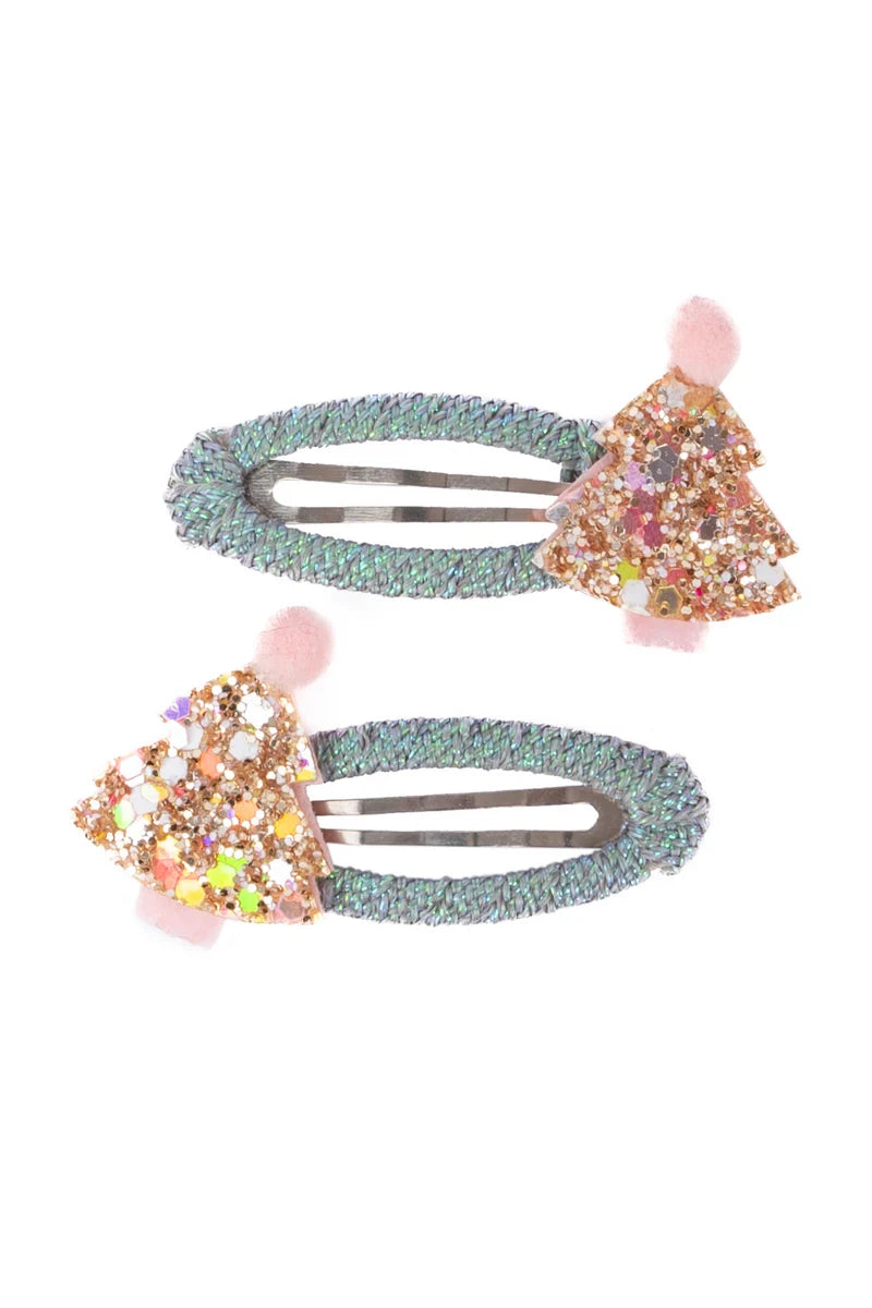 Great Pretenders Minty Christmas Holiday Hair Clips (2-Piece Set)