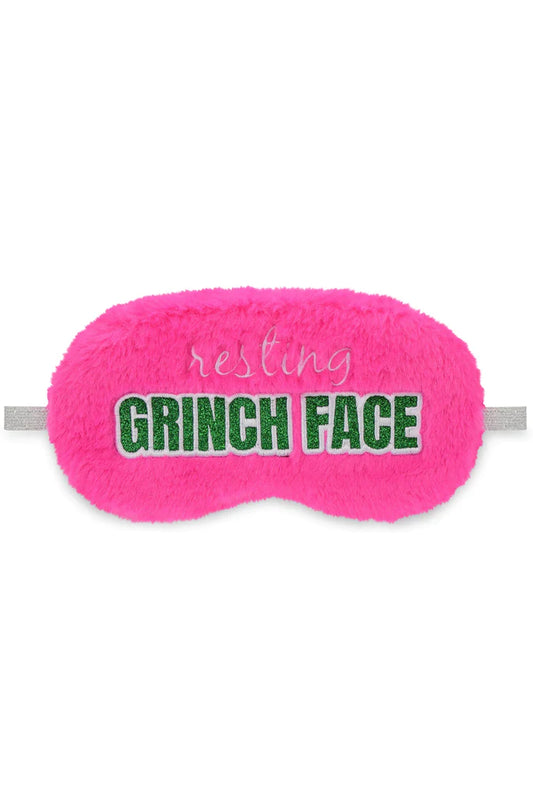 Resting Grinch Face Sleep Mask