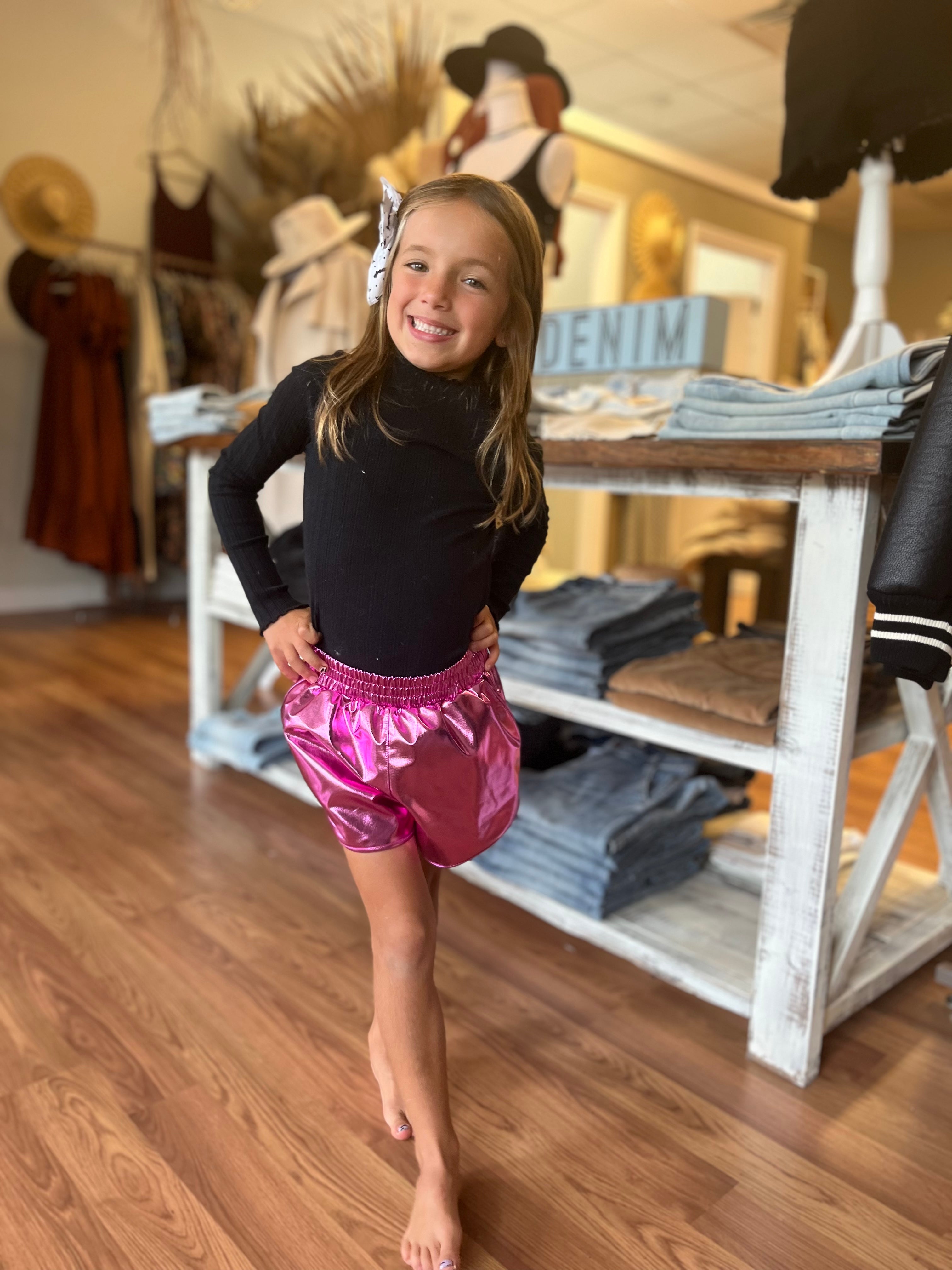 Metallic Shorts II Pink – Wrightsville Ave Boutique