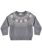 rylee + cru Fair Isle Sweater | Slate kids flat lay Rylee + Cru Boy's Fair Isle Sweater | Slate