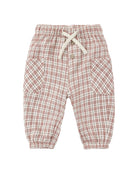 Quincy Mae Baby Luca Pant in Christmas Plaid flat lay