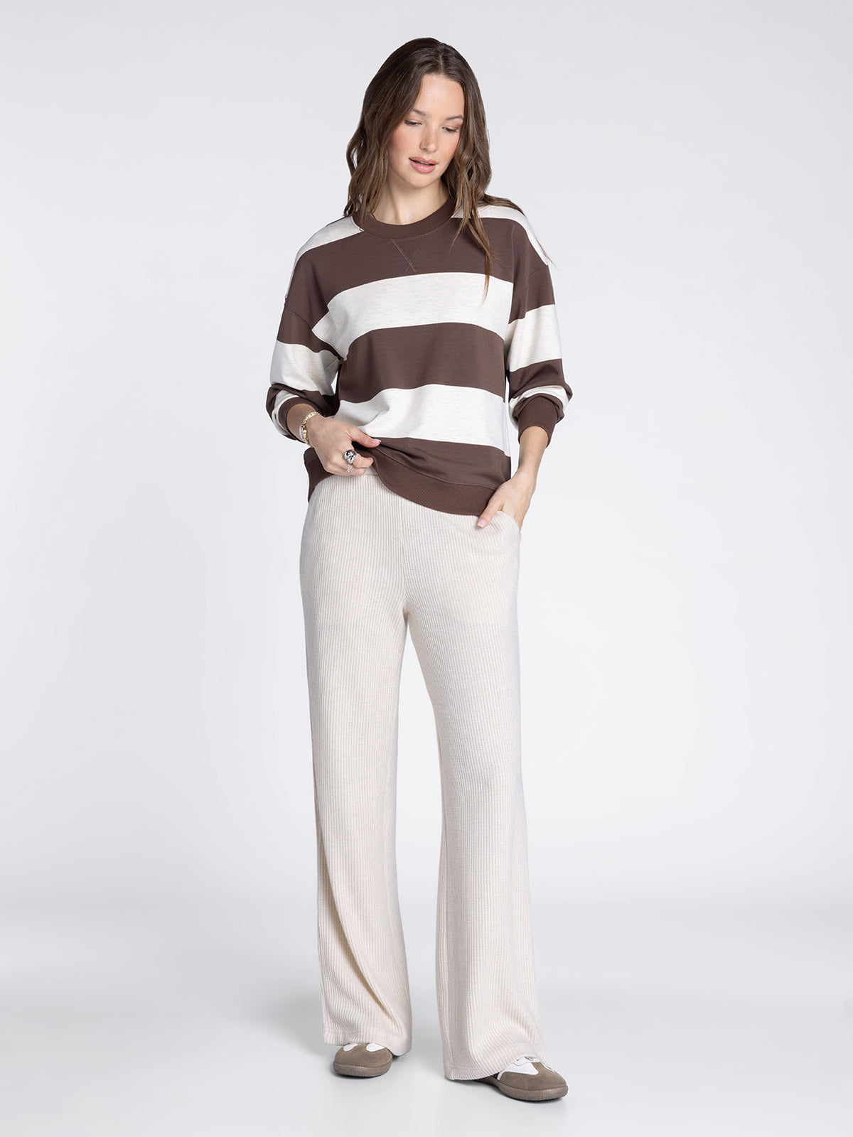 Thread & Supply Stride Top full length studio model photo