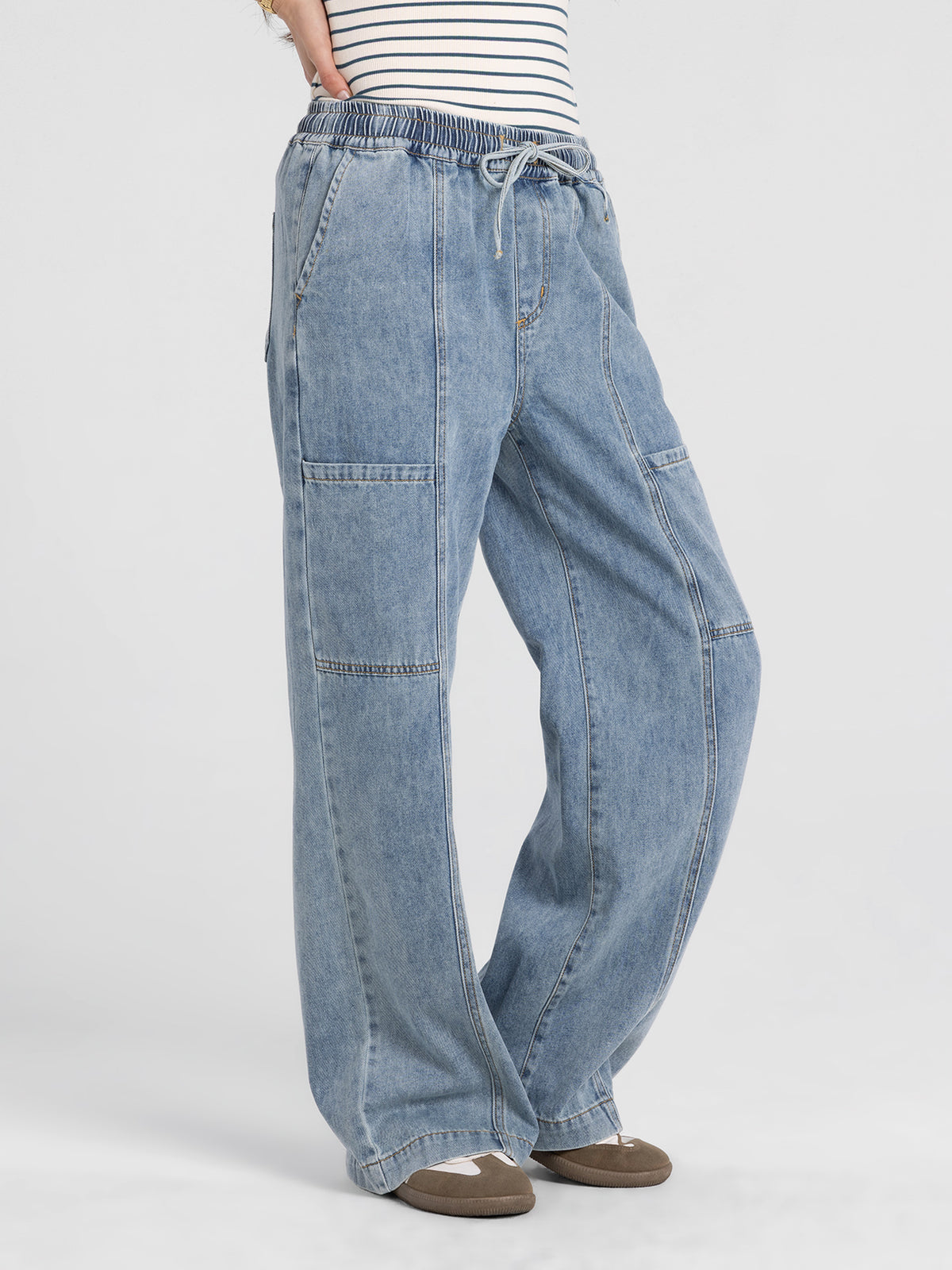 Thready & Supply Concord Pants | Kacey Wash side view