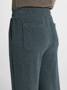 Thread & Supply Jasse Bottoms | Teal Heather fabric details