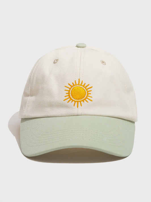 Sun Rays Men's + Women's Organic Hat | White, Sage