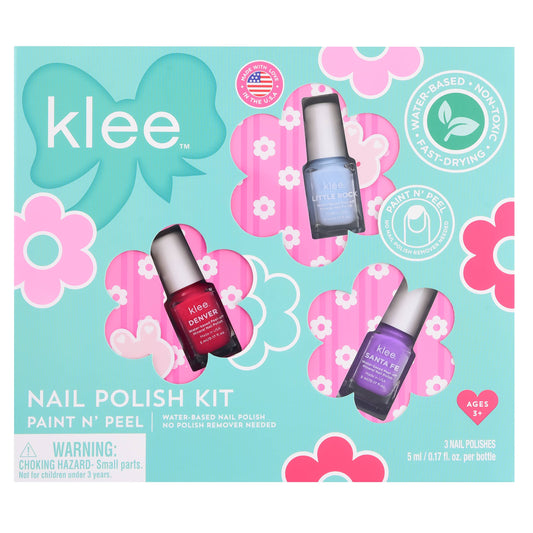 Pixie Flowers - Klee Kids Water-Based Nail Polish Set